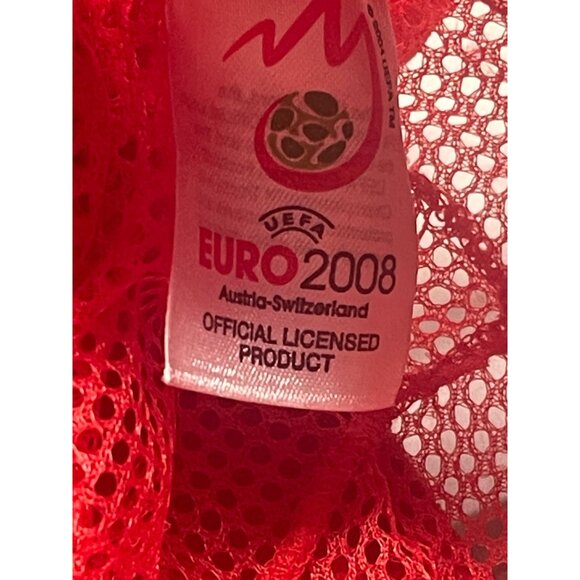 uefa euro 2008 knome hat costume Halloween net top red hook & loop ears os READ - Picture 7 of 9